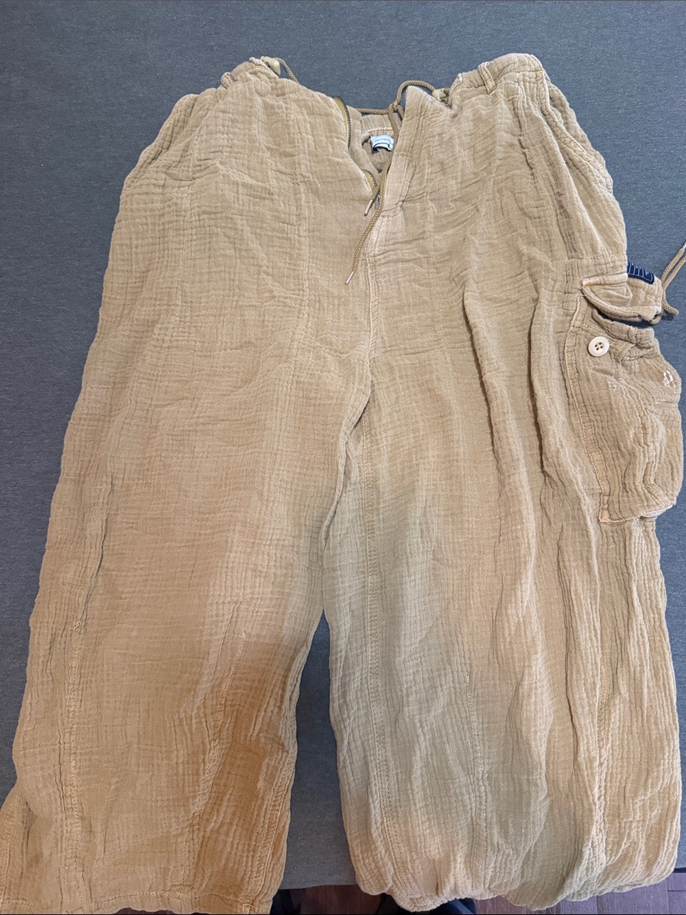 Lightweight Baggy Wide Leg Harem Drawstring Pants (Urban Outfitters)